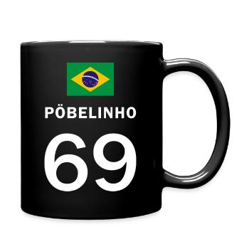 pöbelinho - Tasse einfarbig - Schwarz - Rechts