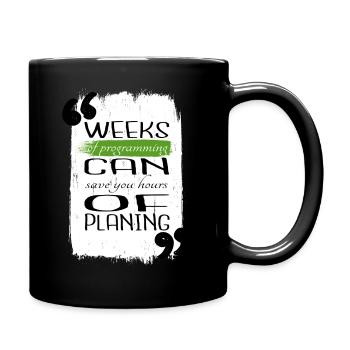 birthday doctor gift computer scientist statement - Tasse einfarbig - Schwarz - Rechts
