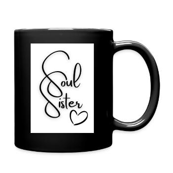 SOUL SISTER - FREUNDIN - FOREVER - FREUNDSCHAFT - Tasse einfarbig - Schwarz - Rechts