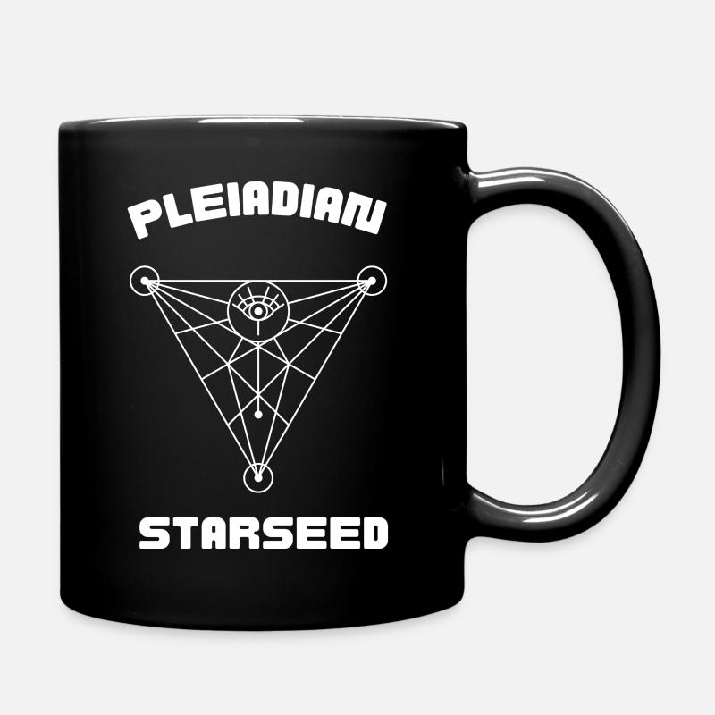Pleiadian Starseed Gift Idea - Full Colour Mug - black