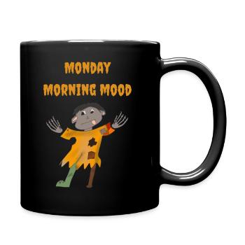 Monday morning mood | Zombie - Full Colour Mug - black - Right