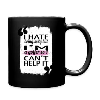 jokes golf joke funny animals golfkids golfapparel - Full Colour Mug - black - Right