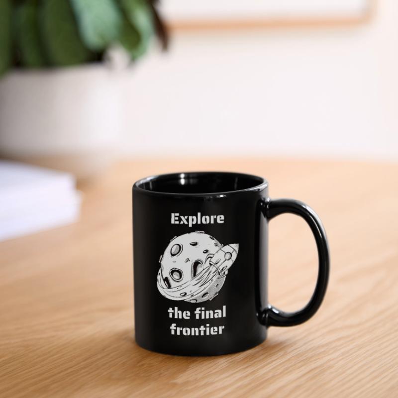 Explore The Final Frontier Retro Outer Space Full Colour Mug