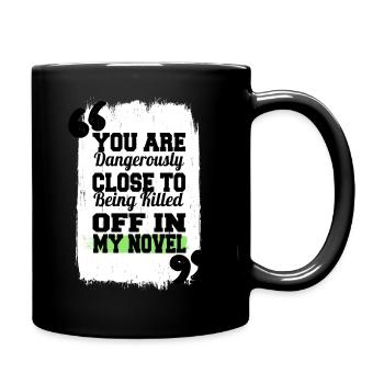 cadeau humour anniversaire drôle dictons littéraires - Mug uni - noir - Droite