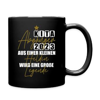 Kita Heldin - Tasse einfarbig - Schwarz - Rechts