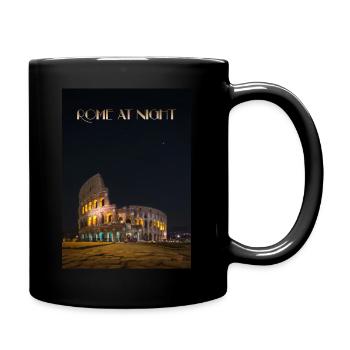 Colisée la nuit - Mug uni - noir - Droite
