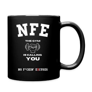 Workout - Bodybuilding, Fitness, Motivation - Full Colour Mug - black - Right