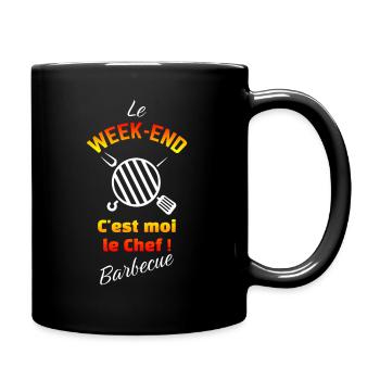 Barbecue - Mug uni - noir - Droite