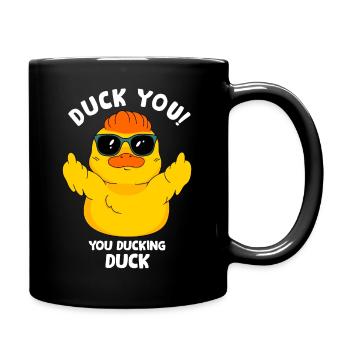 Sarcasm and duck - Full Colour Mug - black - Right