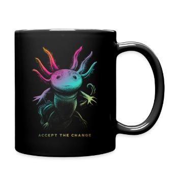 AXOLOTL - Accept the Change - Full Colour Mug - black - Right