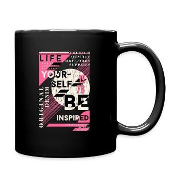 BE inspired - Full Colour Mug - black - Right