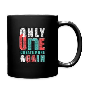 One create more gain - Full Colour Mug - black - Right