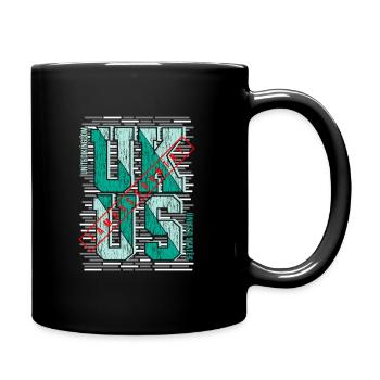 United Kingdom; United states - Full Colour Mug - black - Right