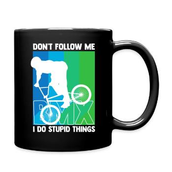 BMX Fahrrad BMX Zubehör - Tasse einfarbig - Schwarz - Rechts