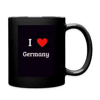I love Germany - Tasse einfarbig - Schwarz - Rechts