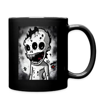 A Cute Cartoon Zombie No Coffee #1 - Tasse einfarbig - Schwarz - Rechts