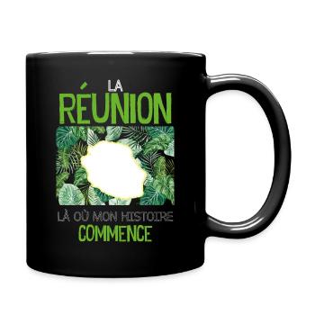 La Réunion Mon Histoire Citation Réunionnais - Mug uni - noir - Droite