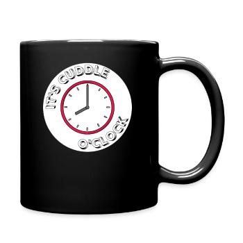 It's Cuddle O Clock - Full Colour Mug - black - Right