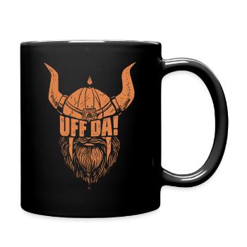 Da | Scandinavian Quote - Tasse einfarbig - Schwarz - Rechts