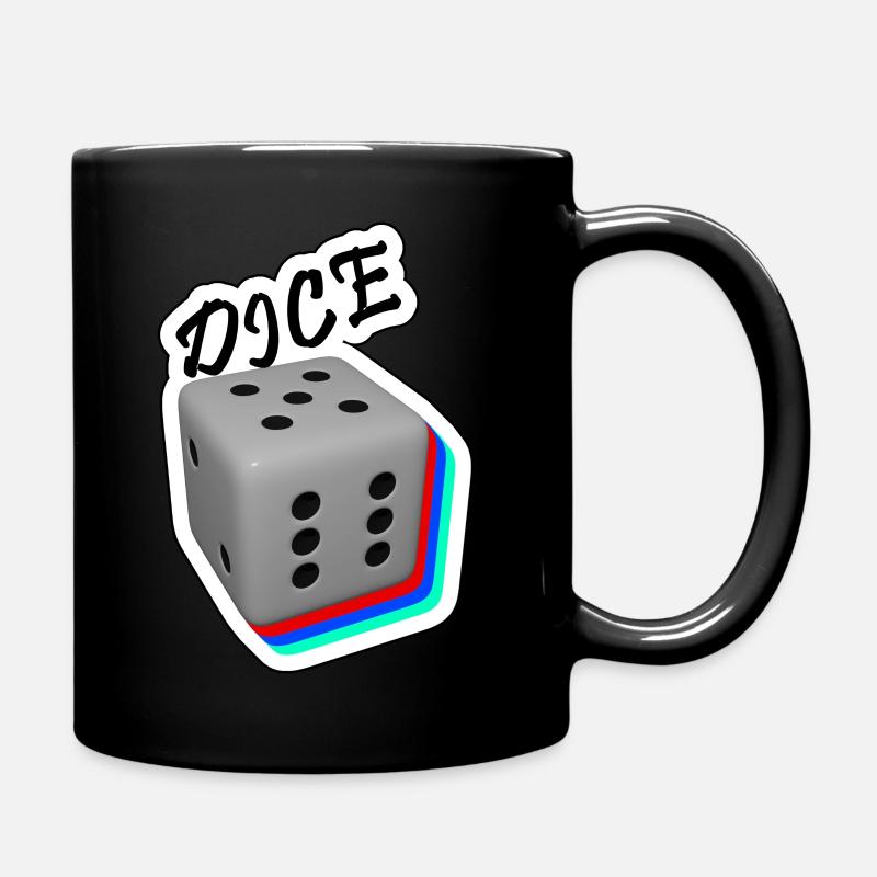 Cube2 - Full Colour Mug - black