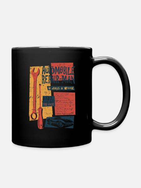 Automobile Repairman - Tasse einfarbig - Schwarz