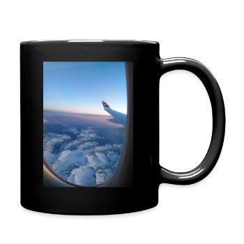 Was für eine Aussicht 😍 - Tasse einfarbig - Schwarz - Rechts