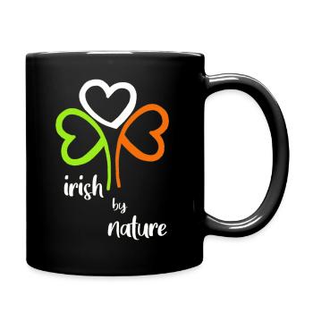 Fête de la Saint-Patrick Irlande Nature Famille Naissance Trèfle - Mug uni - noir - Droite