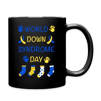 Welt-Down-Syndrom-Tag - Tasse einfarbig - Schwarz - Rechts