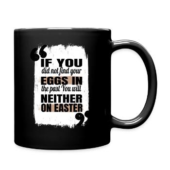 baby rabbit fun cool quote decoration gift funny - Full Colour Mug - black - Right