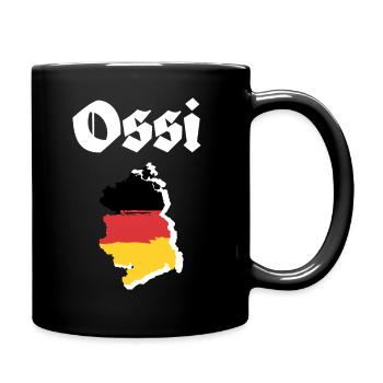 Ossi DDR Ostdeutschland - Tasse einfarbig - Schwarz - Rechts