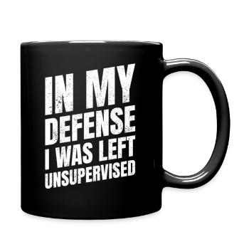IN MY DEFENSE T Shirt - Tasse einfarbig - Schwarz - Rechts
