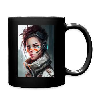 Cybergirl du futur - Mug uni - noir - Droite