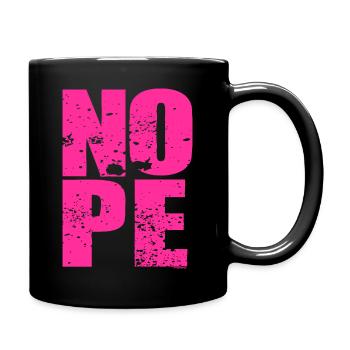 NOPE - ne soyez pas un béni-oui-oui! - Mug uni - noir - Droite