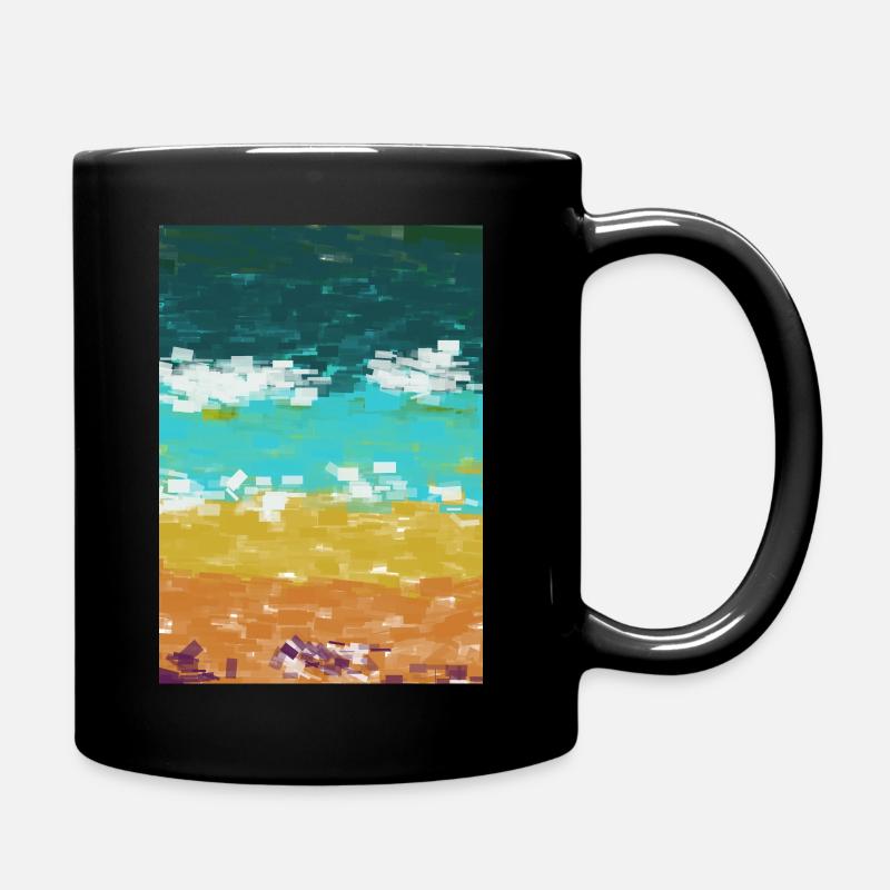 The beach - Full Colour Mug - black