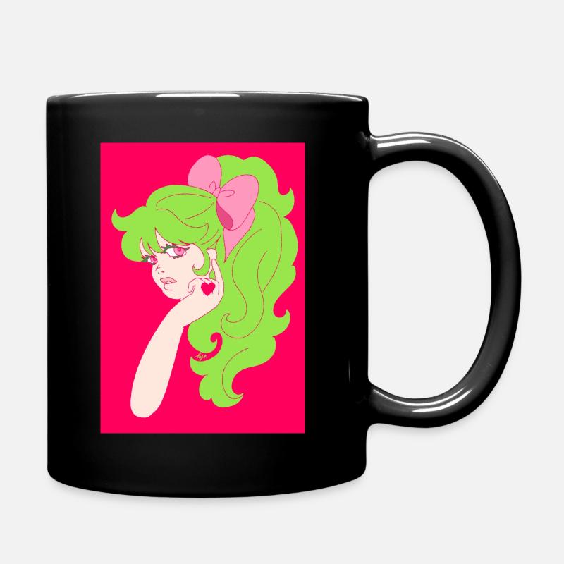 Héroïne (rose) - Mug uni - noir