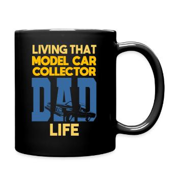 Living That Model Car Collector Dad Life Sammler - Full Colour Mug - black - Right