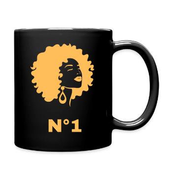 Femme n°1 - Mug uni - noir - Droite