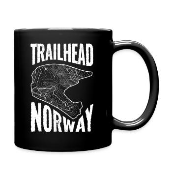 Mountainbike T-Shirt Trailhead Norwegen - Tasse einfarbig - Schwarz - Rechts