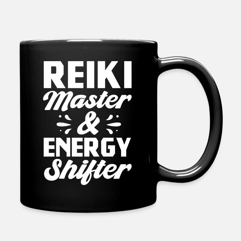 Reiki Master and Energy shifter - Full Colour Mug - black