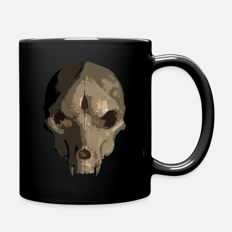 Crâne avec crocs - Mug uni - noir