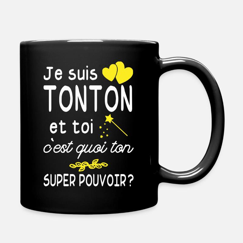 super tonton / cadeau humour oncle - Mug uni - noir