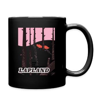 Für ein Abenteuer Lappland - Tasse einfarbig - Schwarz - Rechts