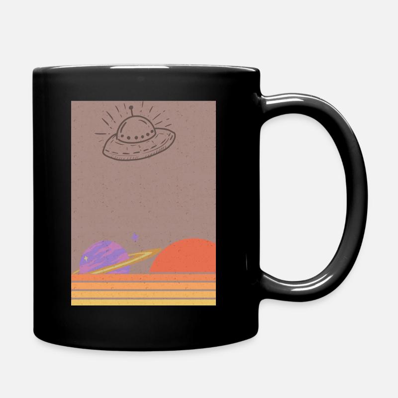 Retro Sunshine - Tasse einfarbig - Schwarz