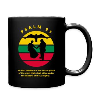 Psalm 91 - Full Colour Mug - black - Right