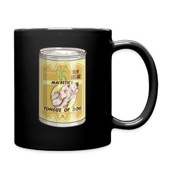 Tongue of dog SHAKESPEARE Macbeth - Tasse einfarbig - Schwarz - Rechts
