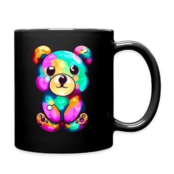 Cute Colorful Bear Design - Full Colour Mug - black - Right