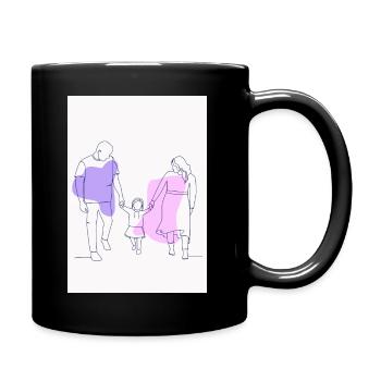 Family love together - Full Colour Mug - black - Right