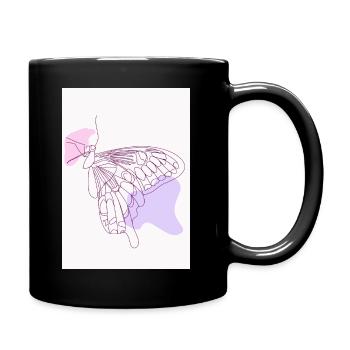Butterfly Love Gift Birthday - Full Colour Mug - black - Right