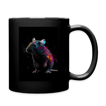 Rat Colorful - Tasse einfarbig - Schwarz - Rechts