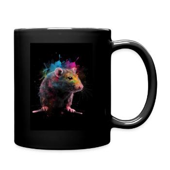 Rat Colorful - Tasse einfarbig - Schwarz - Rechts